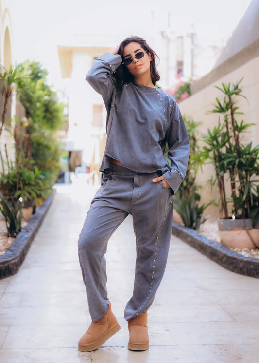 Studs washed set - jeno