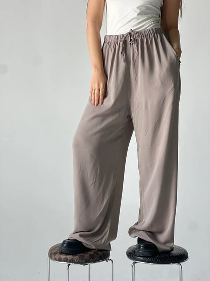 summer linen elastic pants - Traumen