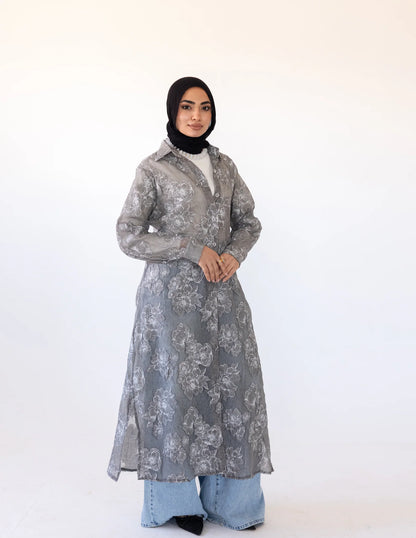 Fleur Dentelle Chemise - Khadija Hijab