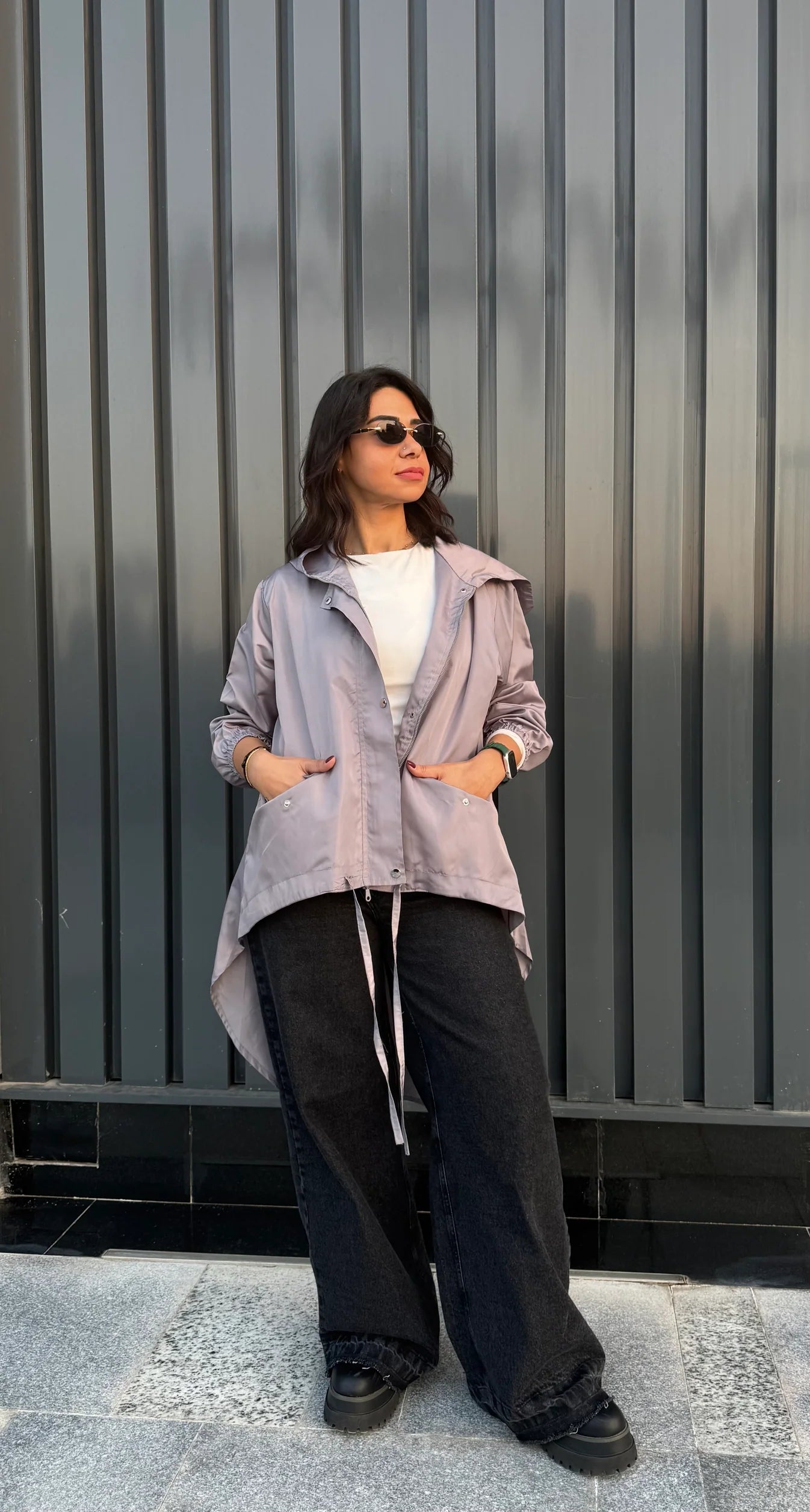 High low zipper jacket - Jeno