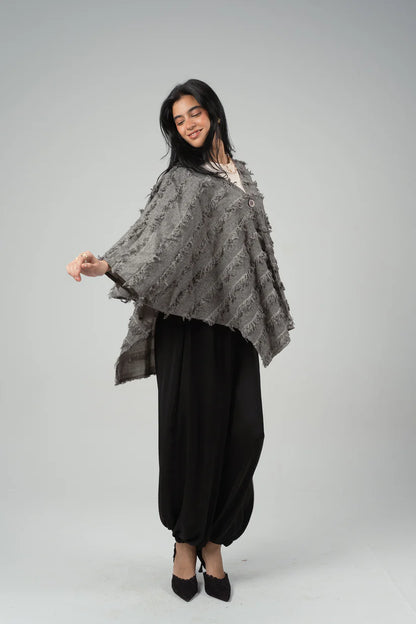 Fringe knit cardigan - URS