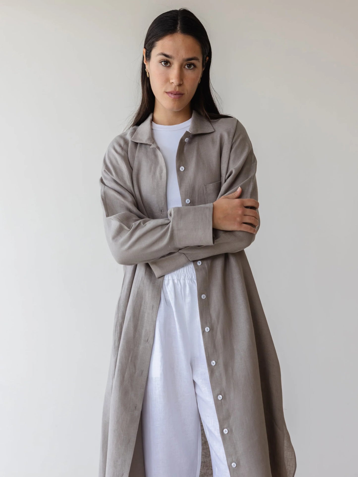 Relaxed Linen Maxi Shirt - Ascia