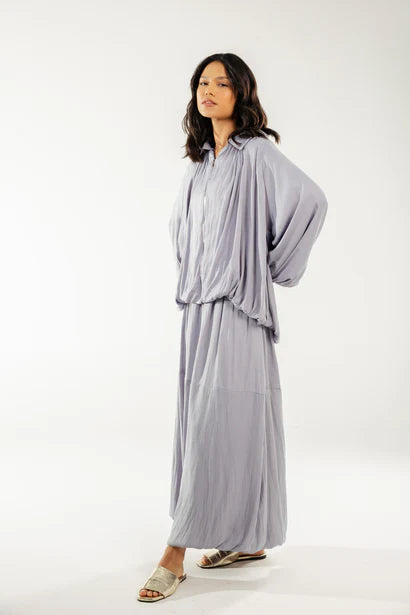 S-S74 SATIN SKIRT - AED