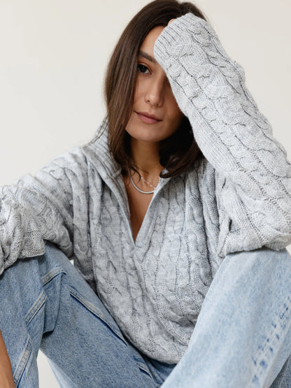 Cozyy Cable Sweater - ASCIA
