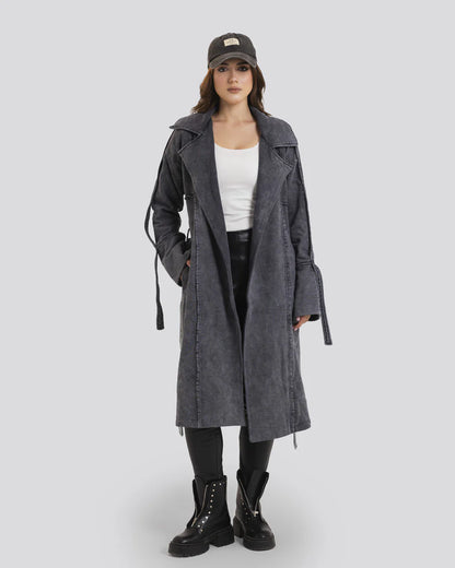 Stone Washed Jacket - Sara salama