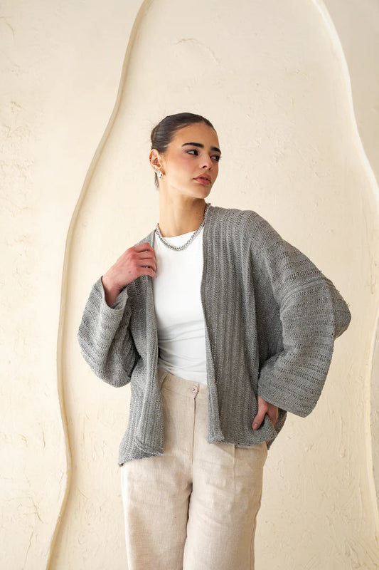Sunbeam Knit Cardigan in Shimmer - OBI