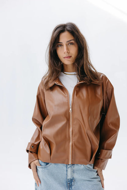 Leather parachute jacket - Sirius