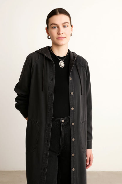 Hooded denim jacket - Magazin