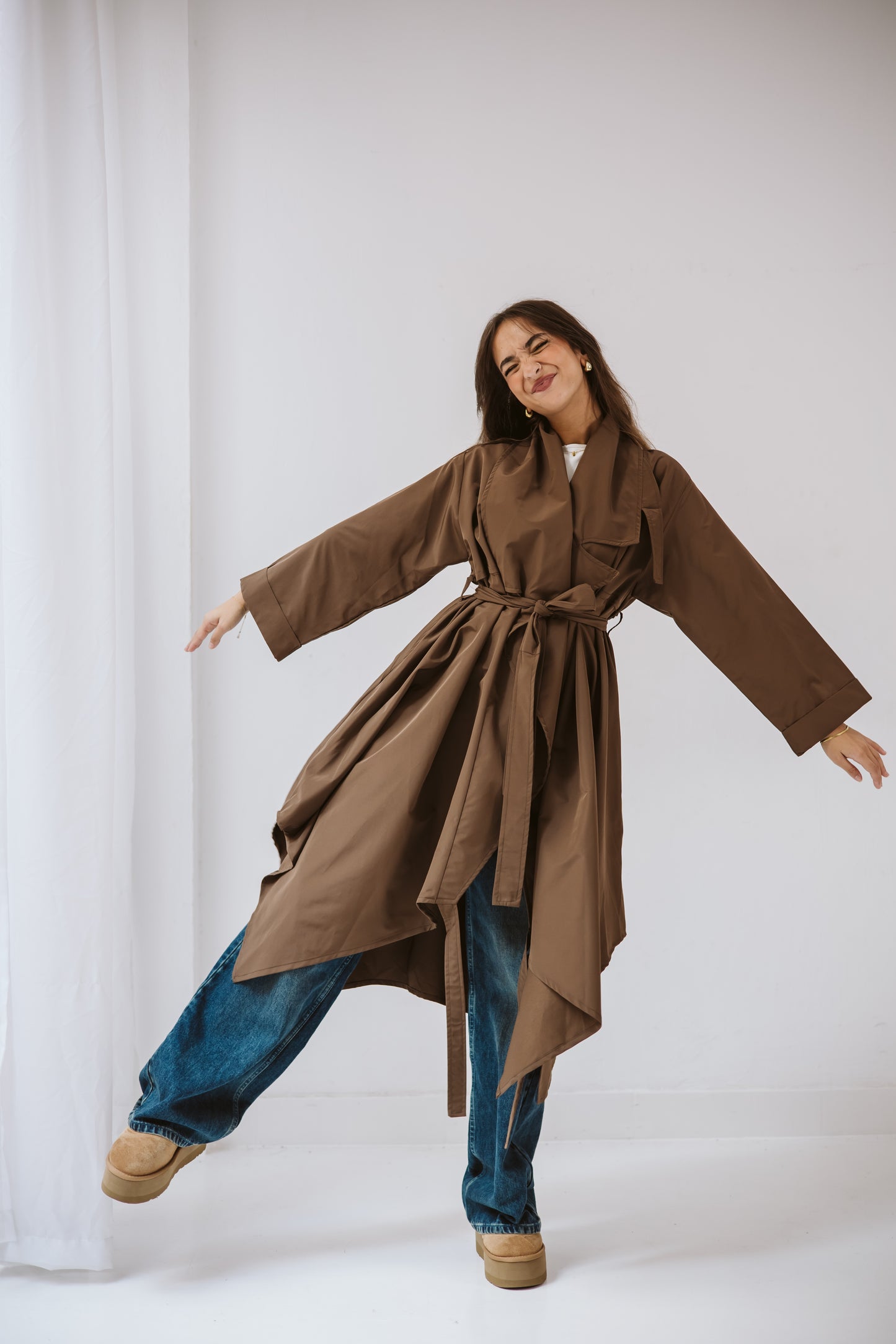 High Low Trench Coat - Roaia Studio