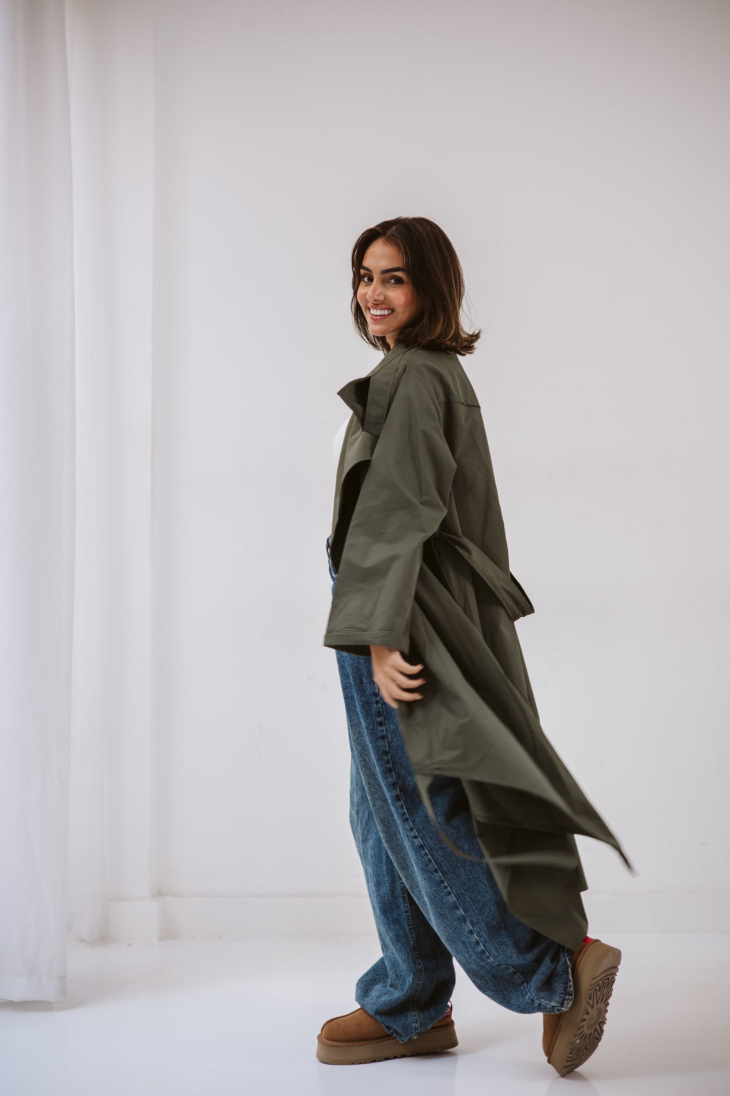 High Low Trench Coat - Roaia Studio