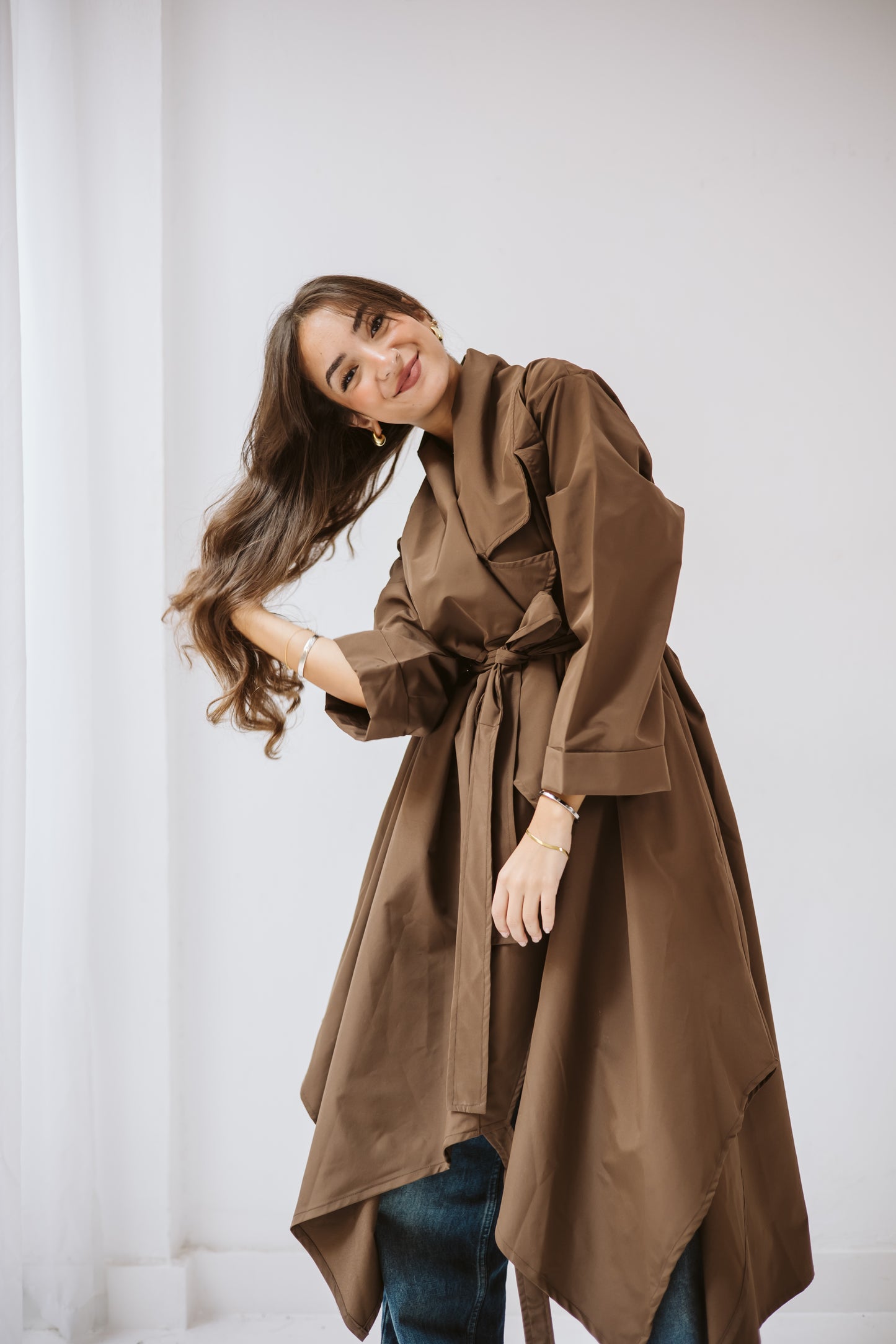 High Low Trench Coat - Roaia Studio