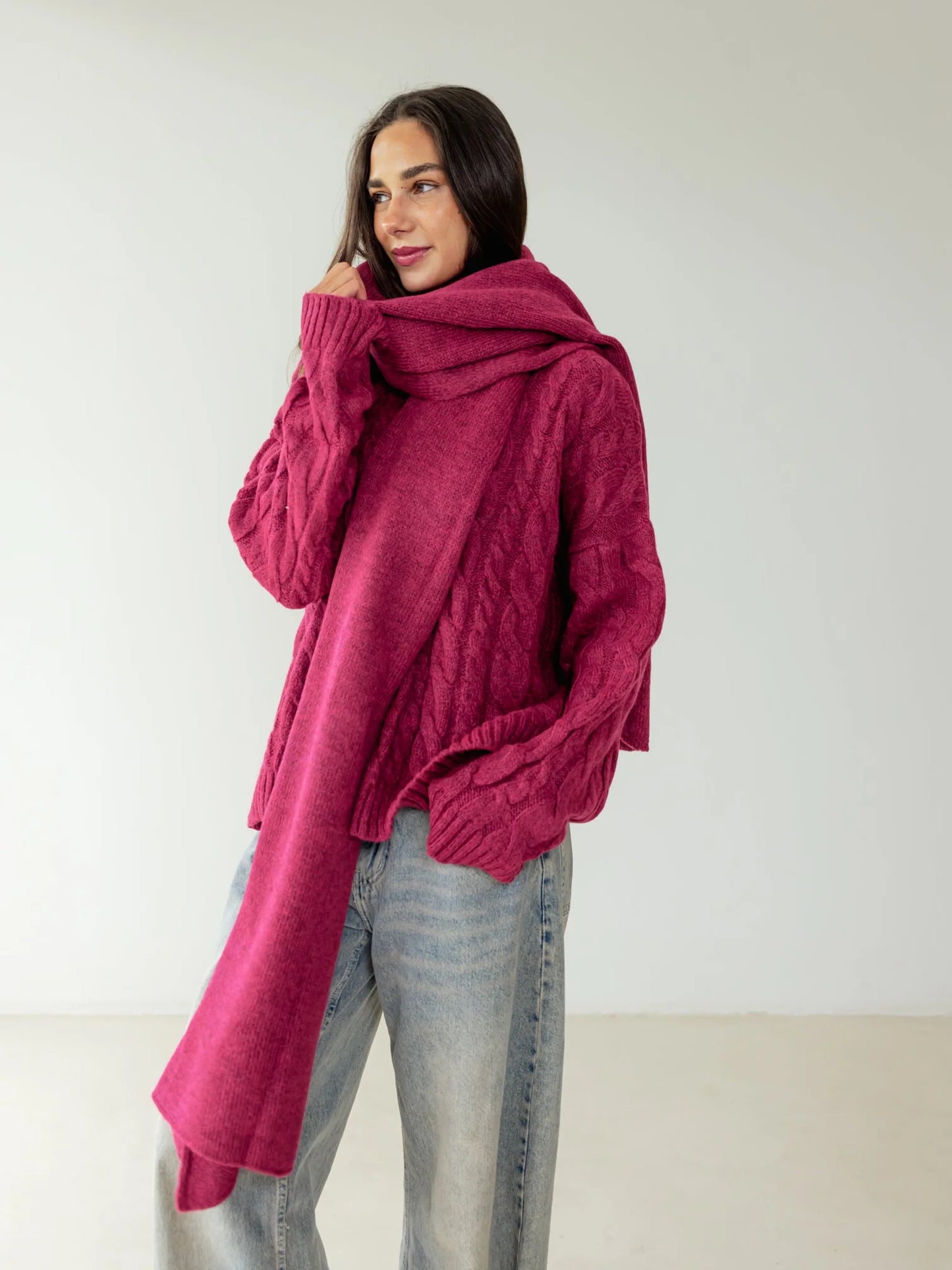 fine knit scarf - ascia