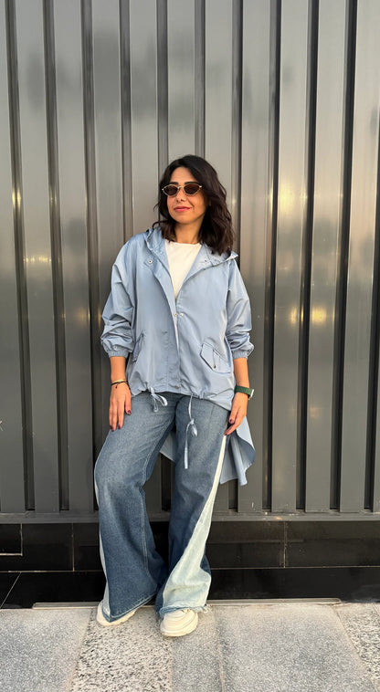 High low zipper jacket - Jeno