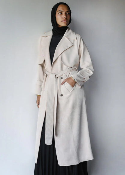Suede coat - Modesty abaya