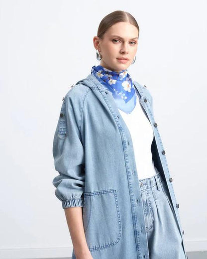 Hooded denim jacket - Magazin