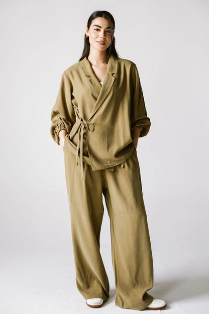 Wrap Blazer Set - NK Designs