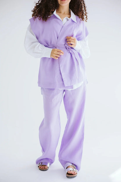 Beach vibes linen pants - Amalia