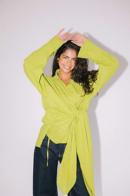 studded wrapped in a dream top - Amalia
