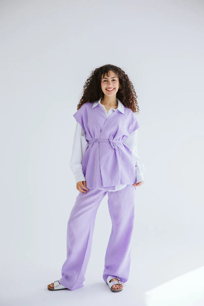 Beach vibes linen pants - Amalia