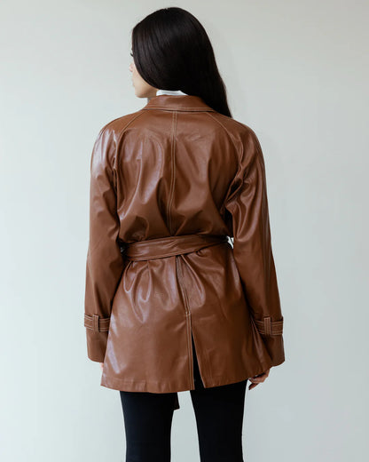 Stitched leather jacket - Ascia