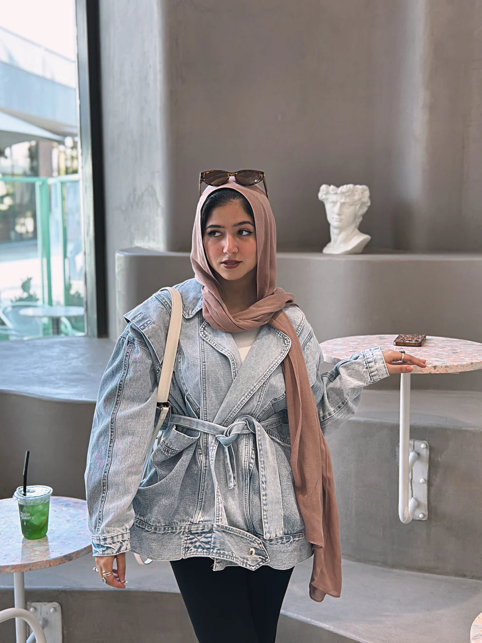 Tie belt jacket - Wajad