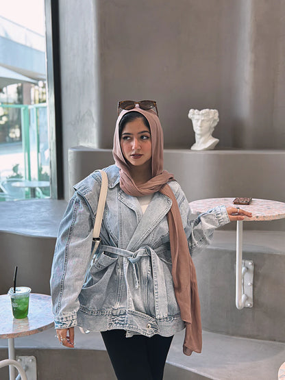 Tie belt jacket - Wajad