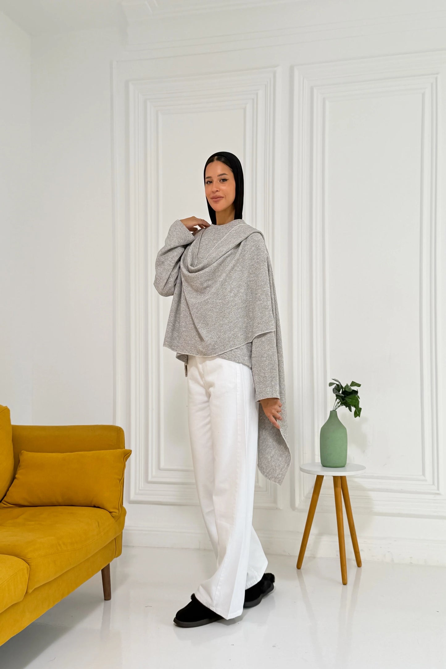 Scarf Knit Pullover - Honna