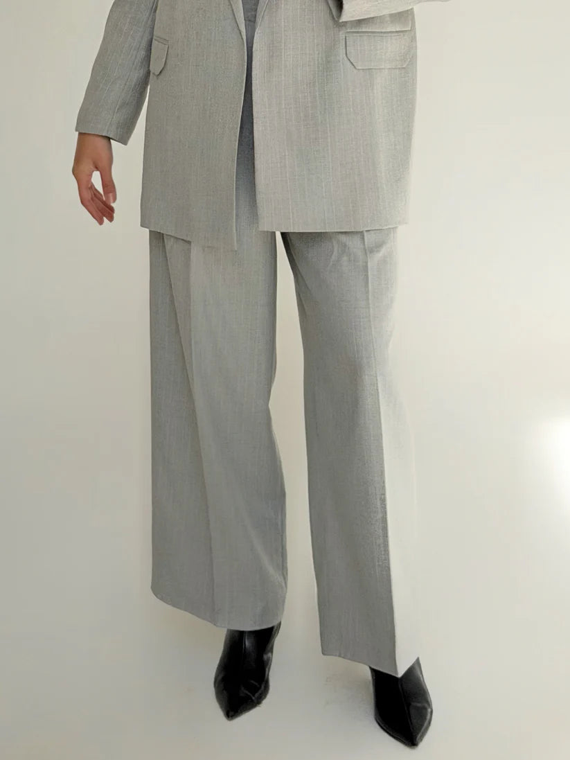 The tailored white striped pants - NK Designs