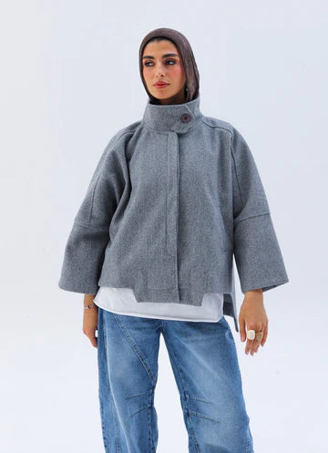 Wool High low Jacket - Zeyylan