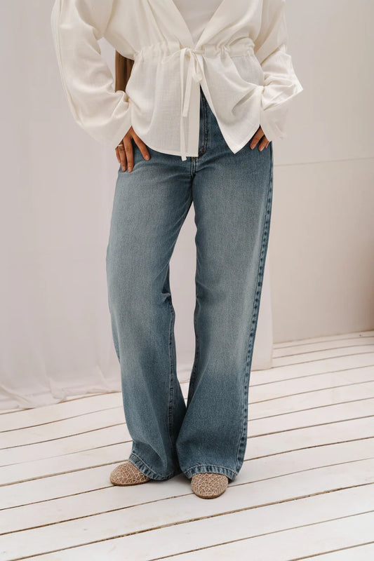 Denim pants - Double anne