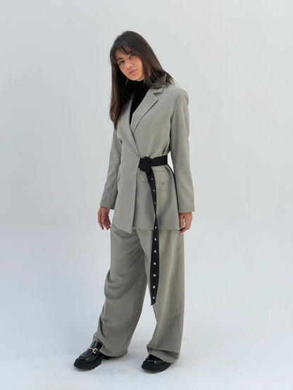 Belted suit - NK Designs