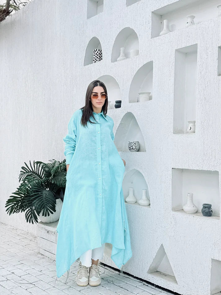 Linen long shirt - Yasofia