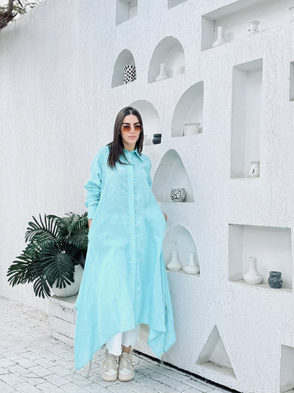 Linen long shirt - Yasofia