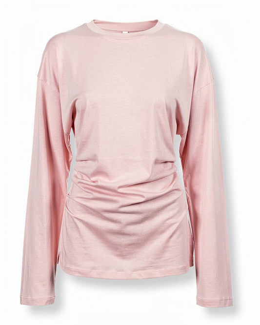 HBShop garment image: Long Sleeve Ruched - Hernameis jamila, Pink