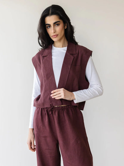 Linen vest - Ascia