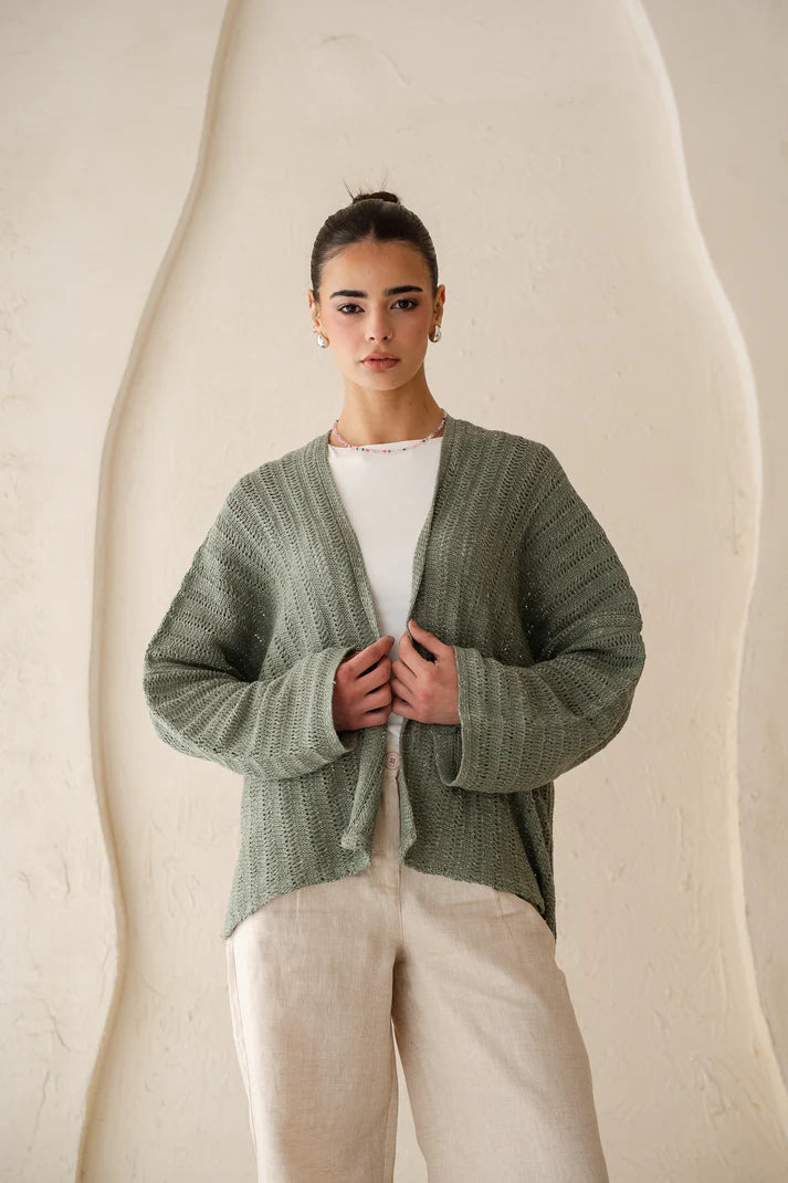 Sunbeam Knit Cardigan in Shimmer - OBI