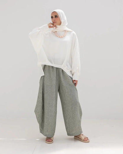 Linen gypsy pants - Hijab Festival