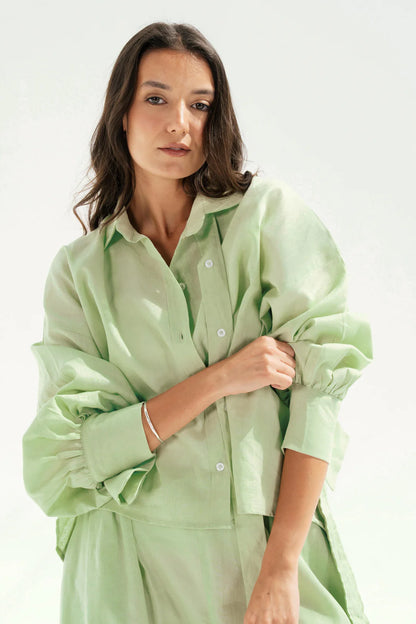 Linen butttoned Shirt - Taj sisters