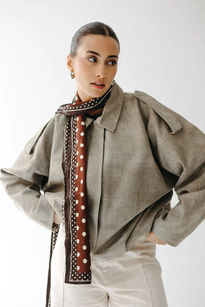 Nord jacket - Peach and mint