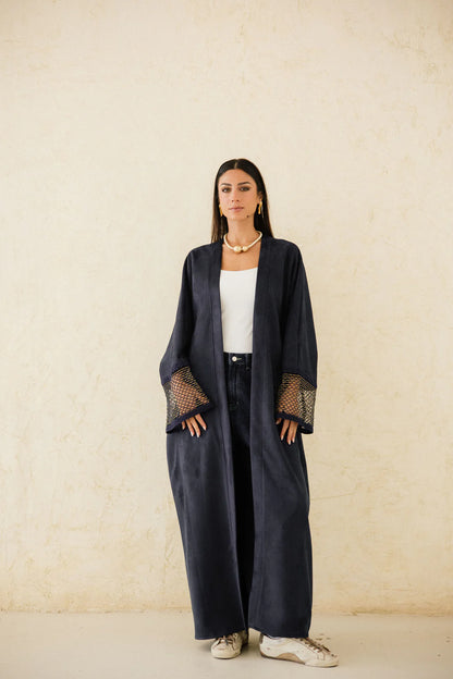 Suede Mesh Kaftan - Taj