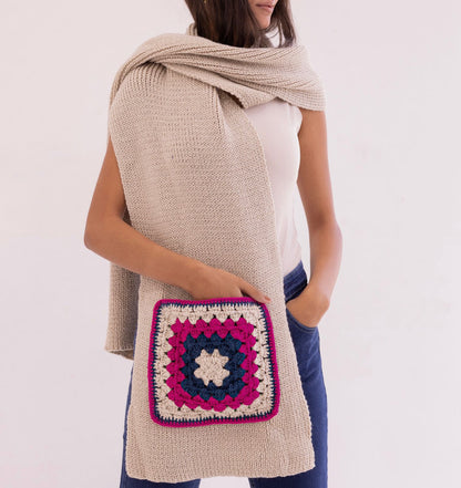 Handmade Knit Pocket Scarf - Nahla ElAlfy