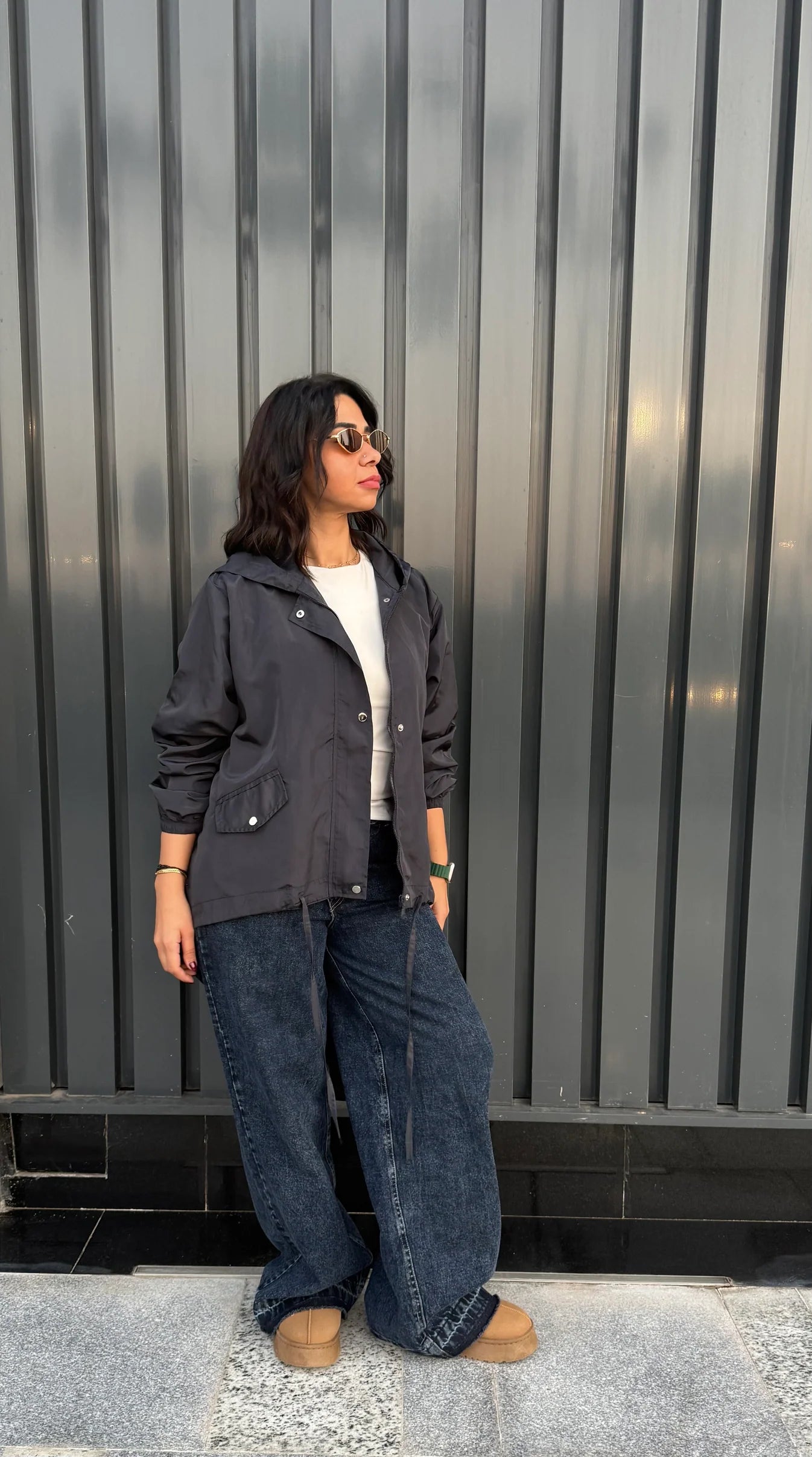 High low zipper jacket - Jeno