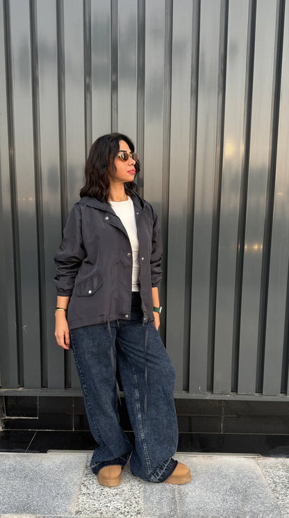 High low zipper jacket - Jeno