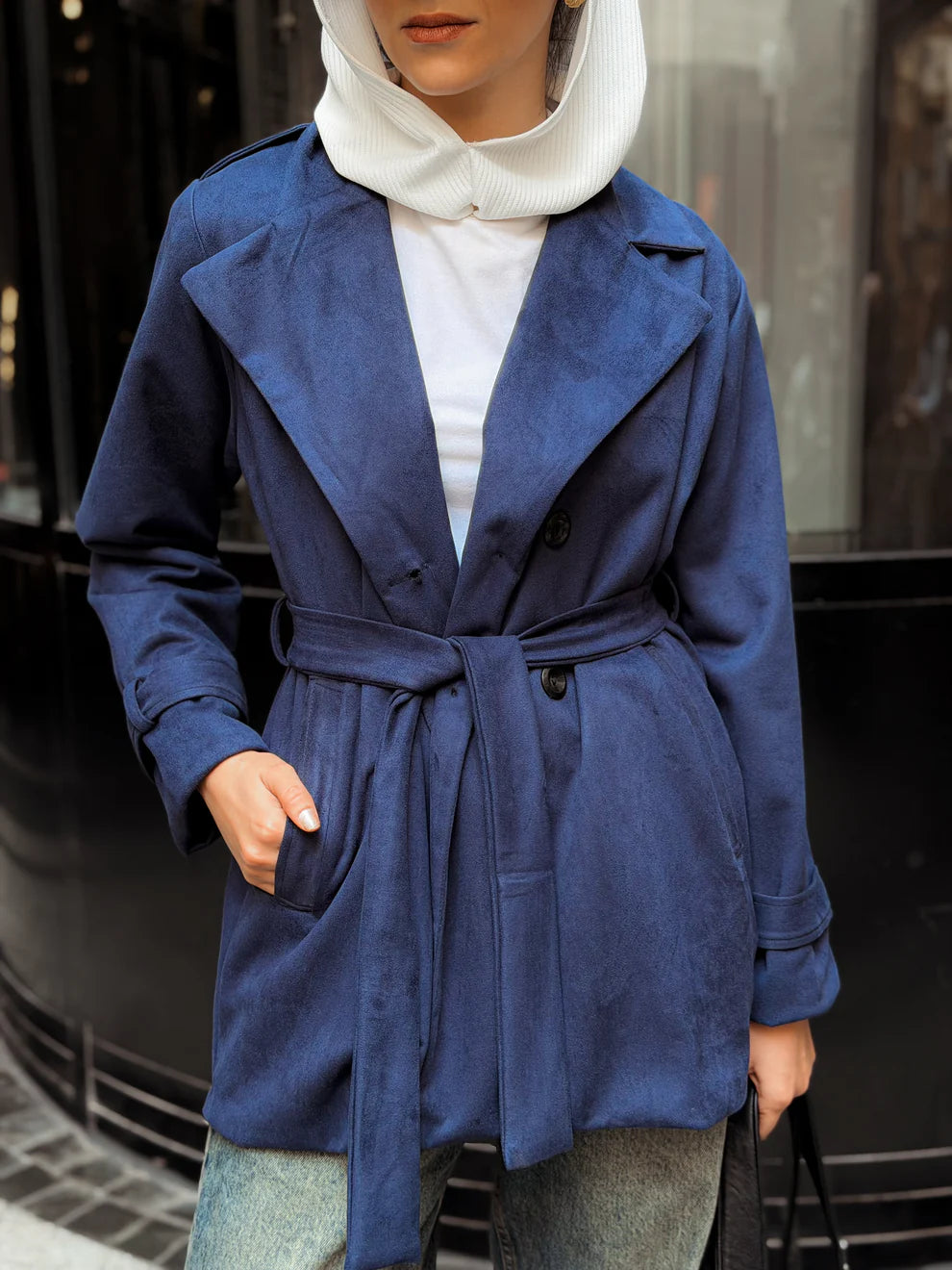 Short suede coat - CAJ