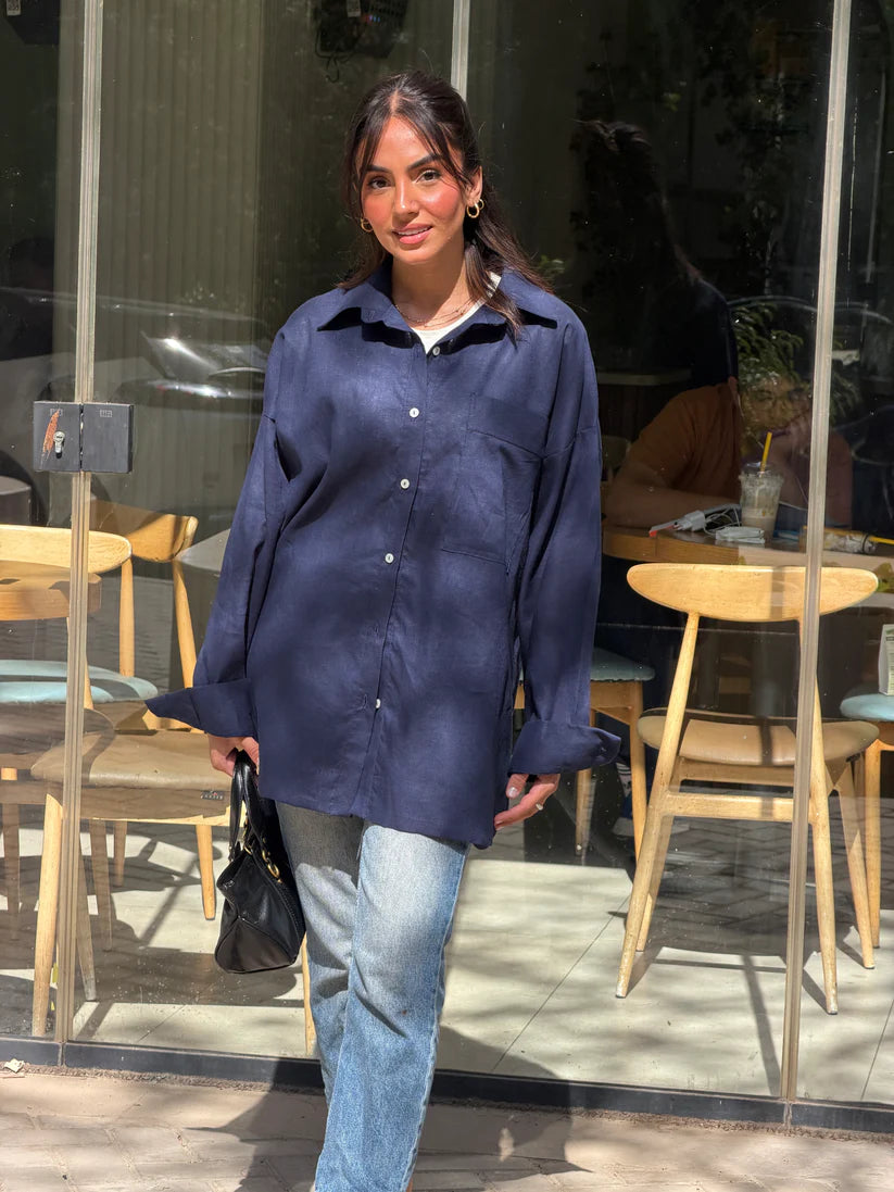 Oversized linen shirts - Caj