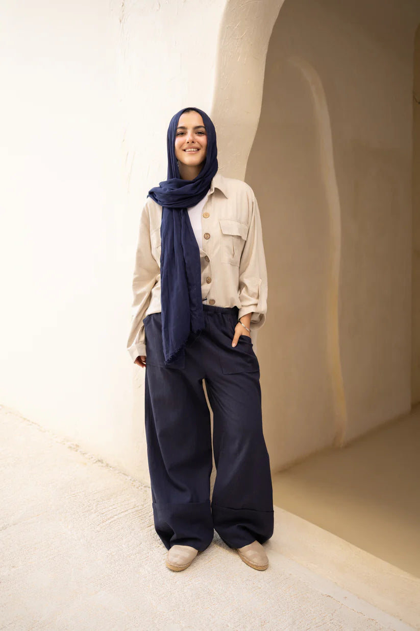 Linen wide Pants - Taji