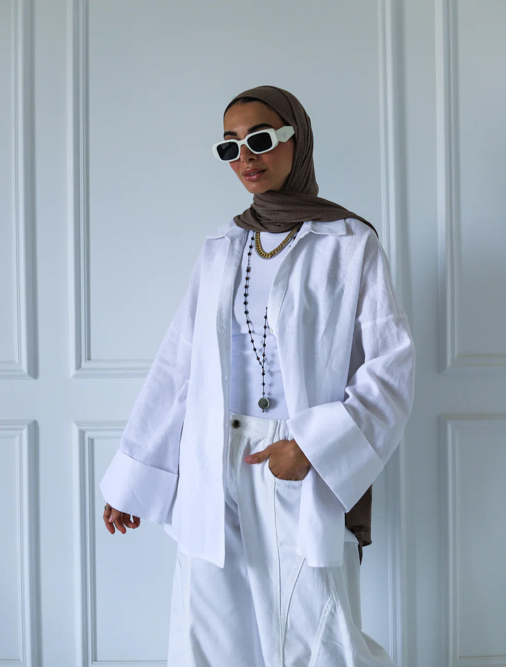 luna linen shirt - zeyylan