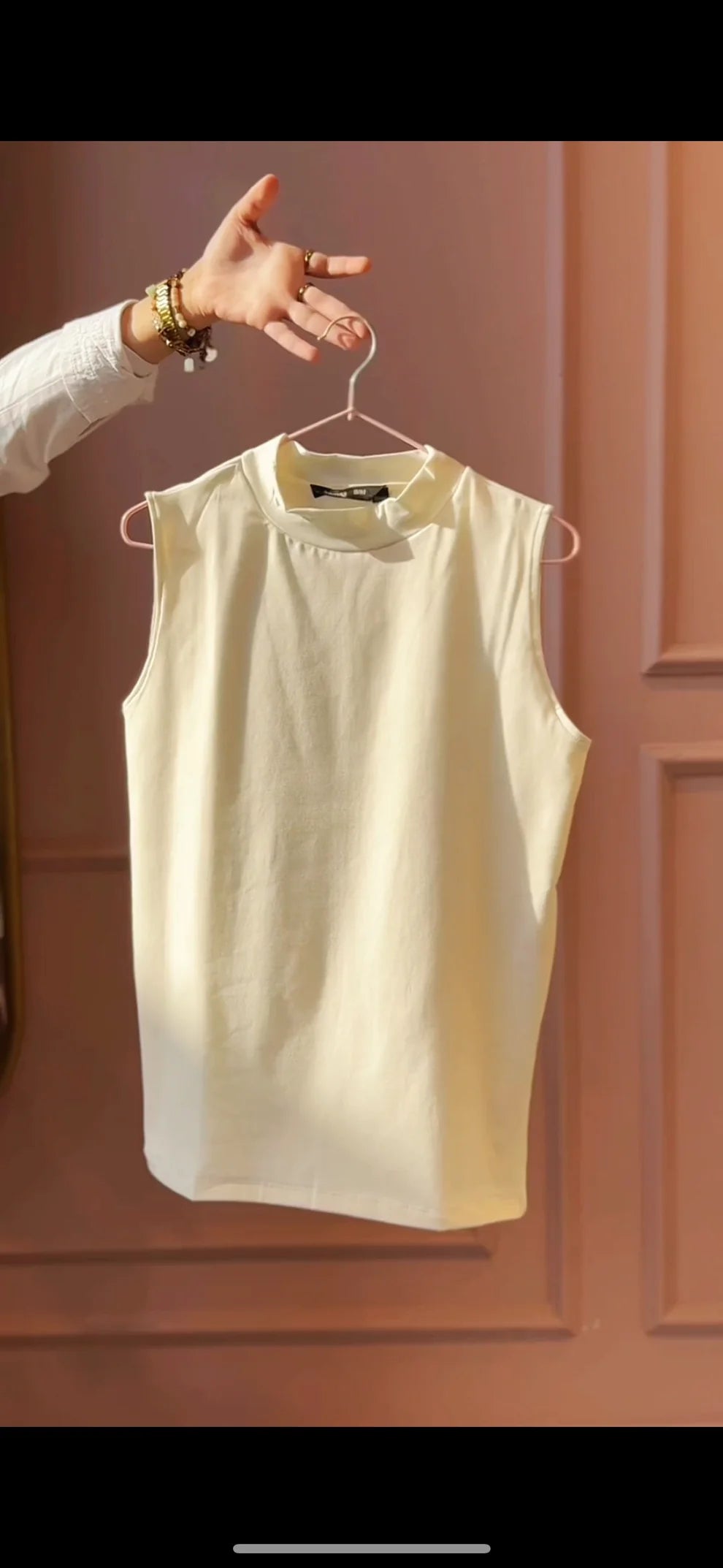 Sleeveless cotton top - dress in samra