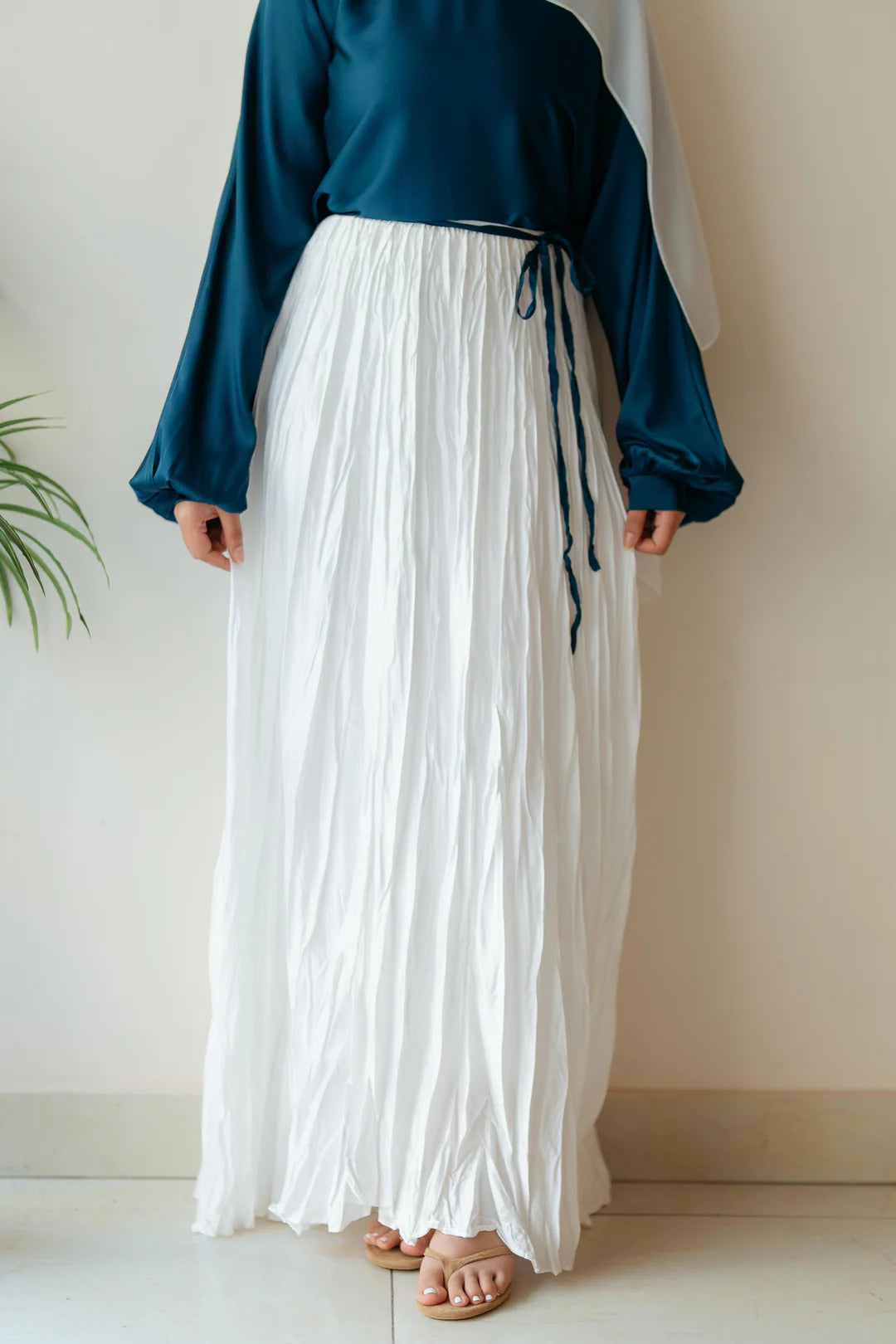 Crinkle Satin Skirt - Jamila