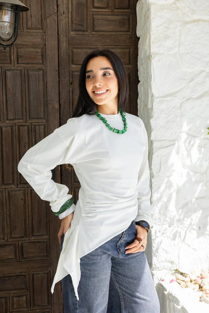 Long Sleeve Ruched - Hernameis jamila